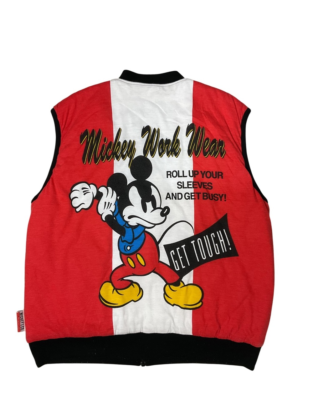 Vintage 90s Disney Mickey & Co Donnkenny Reversible Work Wear Vest XL